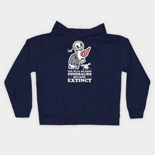 Why dinosaurs became extinct. Kids Hoodie